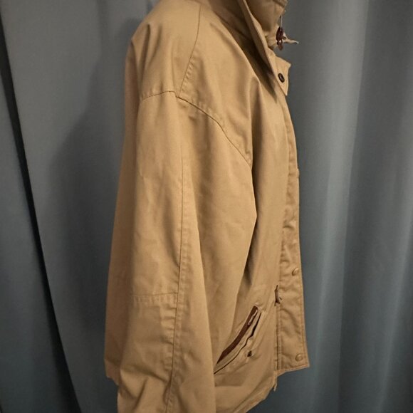 London Fog Vintage Tan Insulated Coat Women’s L Made in USA - Picture 4 of 8